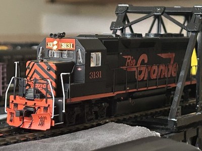 Atlas HO GP-40 locomotive, Rio Grande 3131, Low Nose, DCC Equipped, like NIB