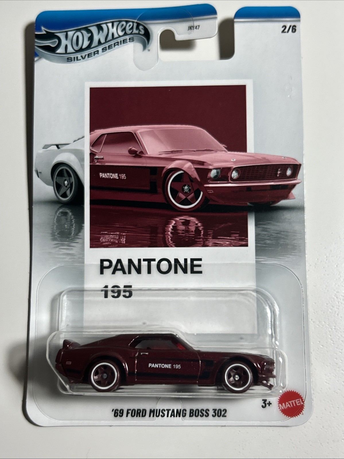 Hot Wheels 69 Ford Mustang Boss 302 PANTONE Silver Series 2/6