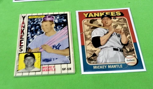 2021 TOPPS PROJECT 70 PRE PRODUCTION PROOF  BACK CARD STOCK 371 MICKEY MANTLE