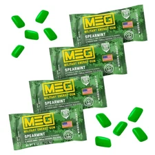 MEG - Military Energy Gum | 100mg of Caffeine Per Piece + Increase +... 