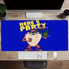 40*90cmTaz Large Gaming Desk Mat with Non-Slip Base & Stitched Edges - Tazmanian