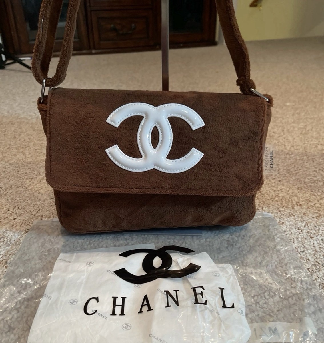 CHANEL Beauty VIP GWP Novelty Precision Bag Brown | eBay
