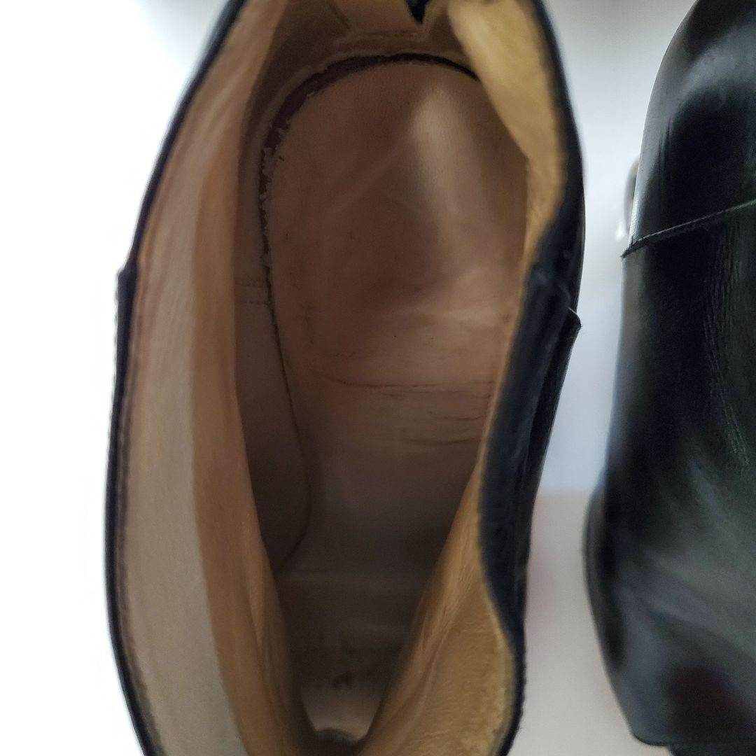 Chanel Short Boots Open Toe Chain Heel Leather Black Size 37 US About7 For Women thumbnail 18