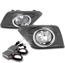 BUMPER CHROME DRIVING FOG LIGHT W/50W 8000K XENON HID+SWITCH FOR 2014-2016 ROGUE