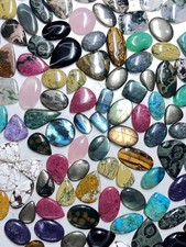 250 Crt WHOLESALE LOT NATURAL ALL KIND SEMI PRECIOUS LOOSE GEMSTONE MIX CABOCHON
