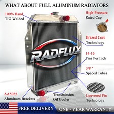 Cc6665 Radiator For Dodge A100 V8 Pickup 1964-1970 1965 1967 4.5l At Mt Aluminum