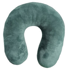 U-Shaped Travel Sleep Pillow Head Back Neck Support Cushion Green Washable