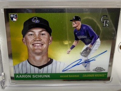 2025 Topps Chrome Platinum- Rookie Autographs Aaron Schunk (AU RC) On Card Auto