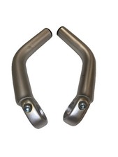Schwinn Trail Enz Extremos de Barra Plateados MTB Bicicleta Manillar Extensores de Escalada Extremo Largo