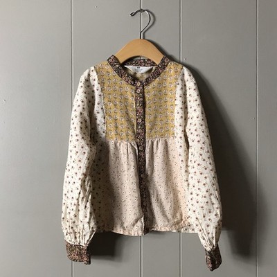 H&M MIX FLORAL PRINT BUTTON FRONT BLOUSE COTTAGECORE GIRLS SIZE 7-8Y