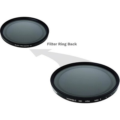 Tiffen 82mm Black Pro-Mist 1/4 Variable ND Filter -  8 Stops of Neutral Density