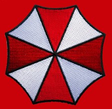 Resident Evil Umbrella Corporation Logo Iron On 4.75 inch Embroidered Patch