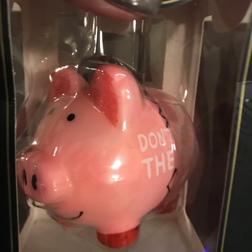 Piggy Bank By Inspirations Don’t Break The Bank Christmas Ornament New In Box - Picture 6 of 10
