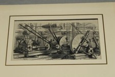 Trapano Fuori E Abbrechen Der Cannone - Incisione su Legno Dopo C.G.Fichot ~