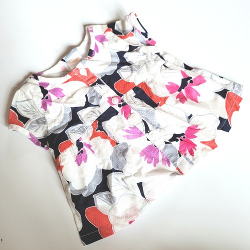 Gymboree Girls 6-12 mo "Eiffel Tower" Floral Print Swing Top NWT - Picture 2 of 3