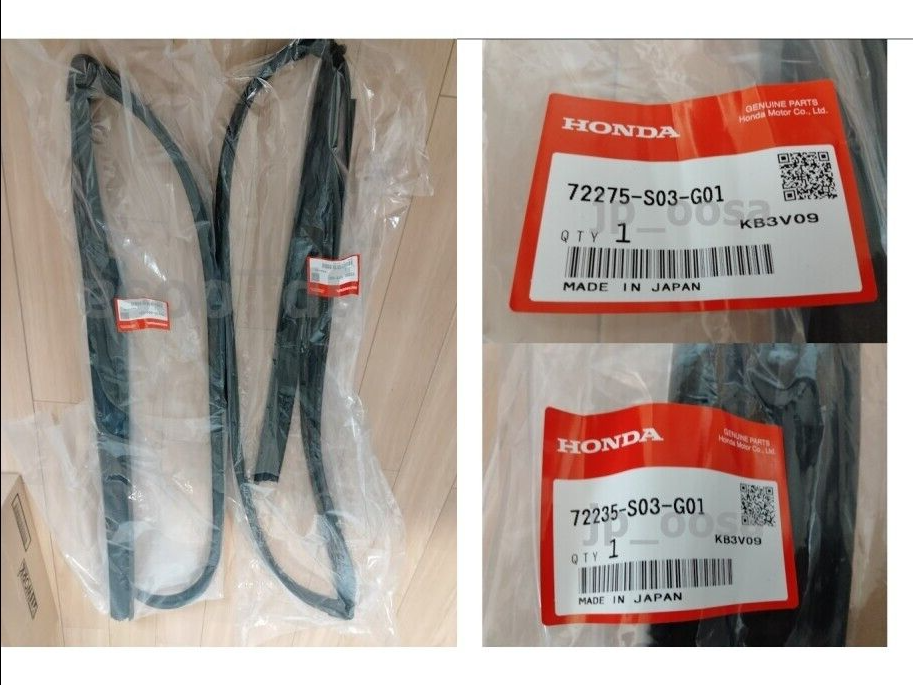 Honda Civic EK 1996-2000 OEM Front Door Run Channel Weatherstrip