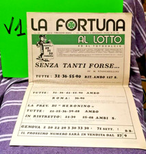 LA FORTUNA AL LOTTO   FASCICOLO TOTOCALCIO LOTTO TOTIP ROULETTE 1979