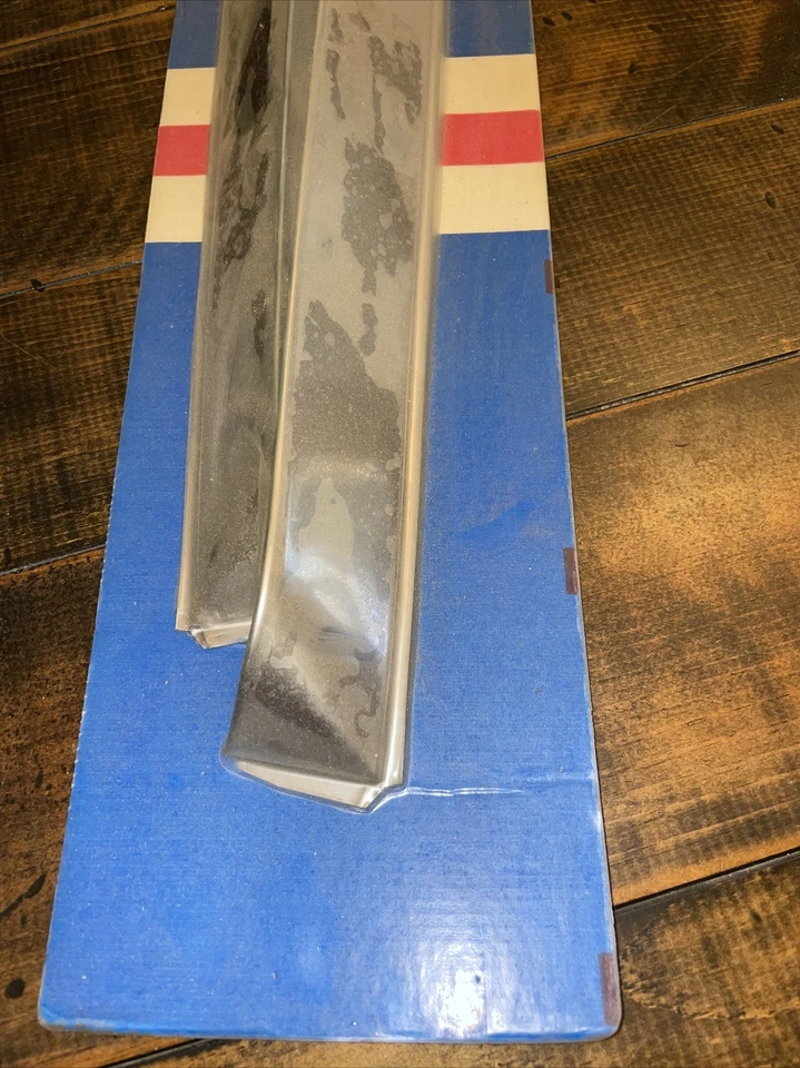 Protectores de lluvia 2 piezas ventana ventilación visera pantalla para 80-84 Olds Buick Pontiac NOS acero Foto 4 de 4
