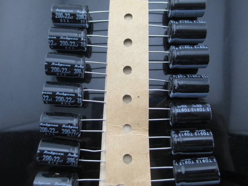 50pcs RUBYCON BXA 22mfd 200V 22uf long life electrolytic