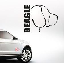 Auto Aufkleber BEAGLE Profil Hundaufkleber Hunde Wilsigns SIVIWONDER