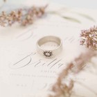 Sunburst Diamond Ring {Sterling Silver — photo 8