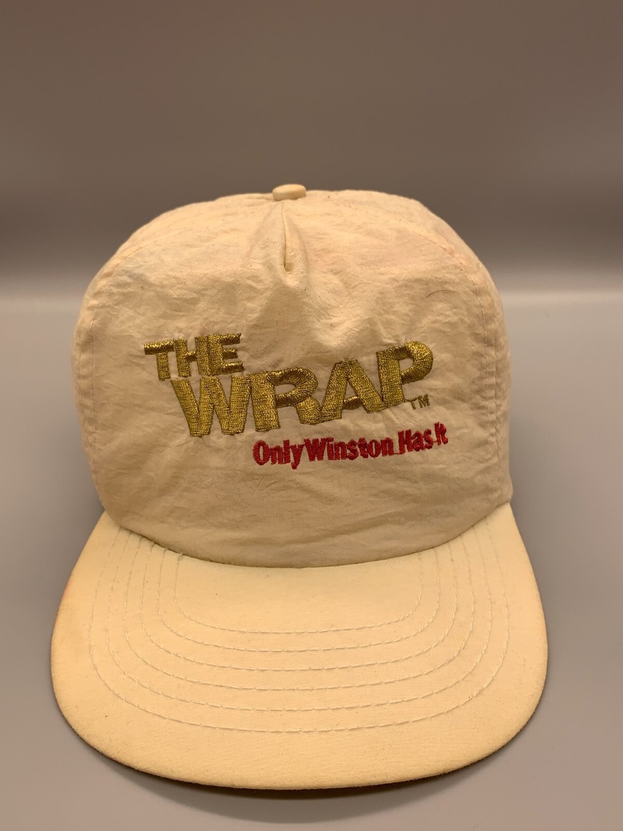 winston cigarettes hat Vintage Promo Snapback Red Vintage Winston Cigarettes The Wrap Hat Only Winston Has It Snapback Satin Cap San Sun Made In Taiwan R.O.C. Other 1980's Winston Cigarettes Corduroy