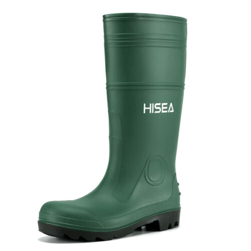 HISEA Men Folding Rain Boots Waterproof Anti-Slip Garden Hunting Work Knee Boots - Picture 41 of 53