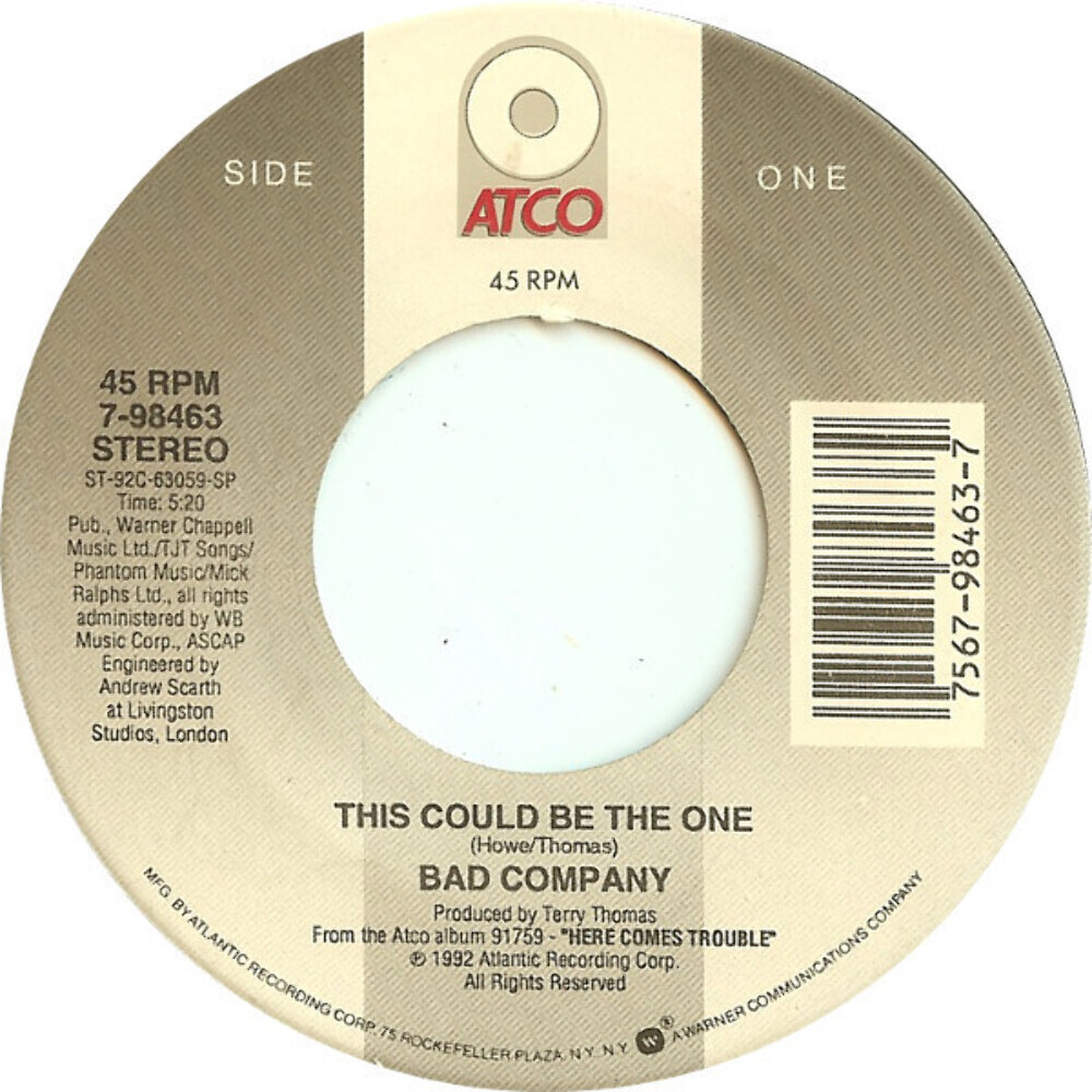 Bad Company (3) - This Could Be The One - ATCO Records - 7-98463