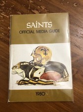 1980 NEW ORLEANS SAINTS MEDIA GUIDE Yearbook ARCHIE MANNING Program CHUCK MUNCIE