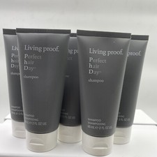 5 Pc - LIVING PROOF Perfect Hair Day Shampoo - Travel Size 2 oz / 60 ml Each