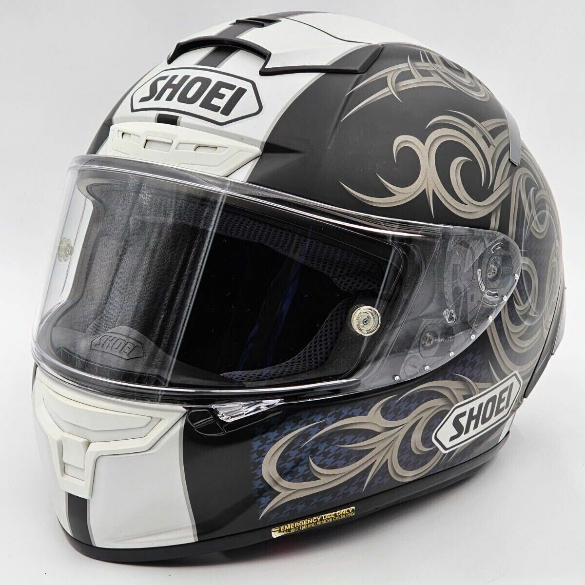 S　SHOEI X-Fourteen KAGAYAMA5 XL Shoei X-Fourteen Kagayama 5 Helmet Blue - MotoDirect.com