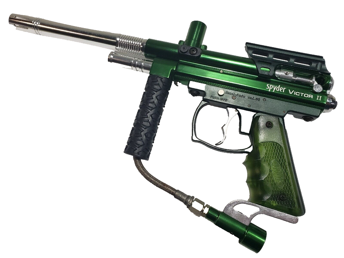 WORKS GREAT Spyder Victor 2 Paintball Gun & Barrel Vertical