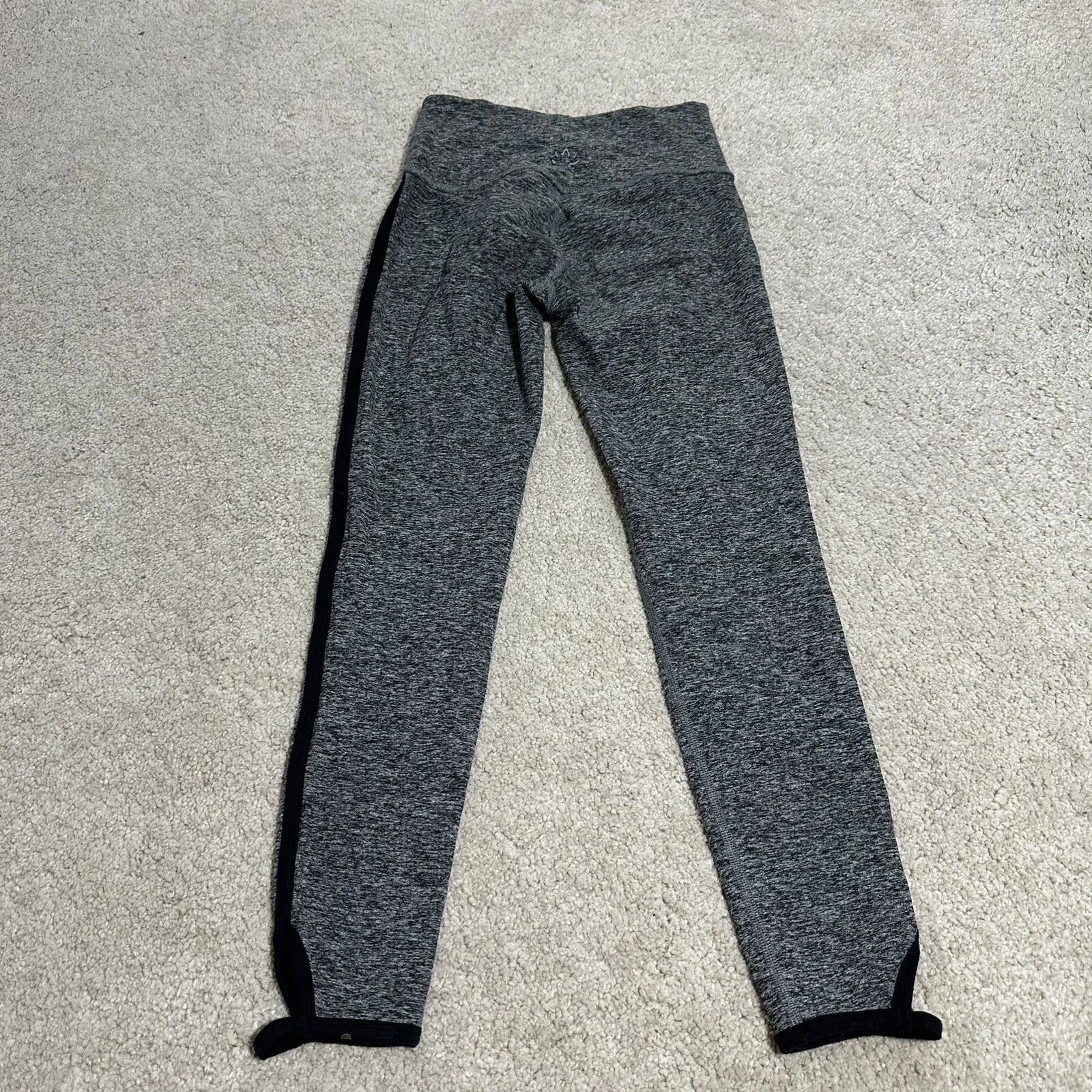 beyond-yoga high waisted stretch skinny crop heathered leggings