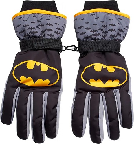 DC Comics Batman Winter Insulated Snow Ski Gloves or Mittens – Boys Ages 2-7 - Picture 6 of 10