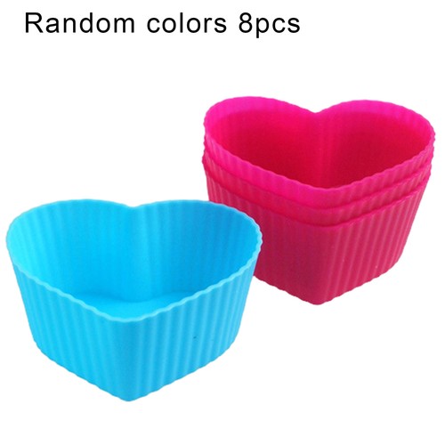 8pcs Cake Molds Washable Easy to Demold Reusable Muffin Cupcake Molds Practical - Picture 10 of 12