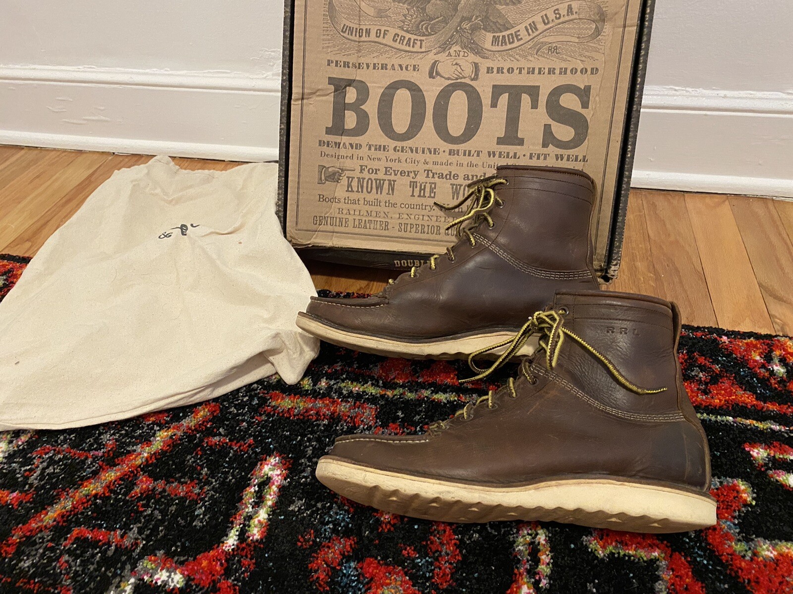 brunel leather work boot