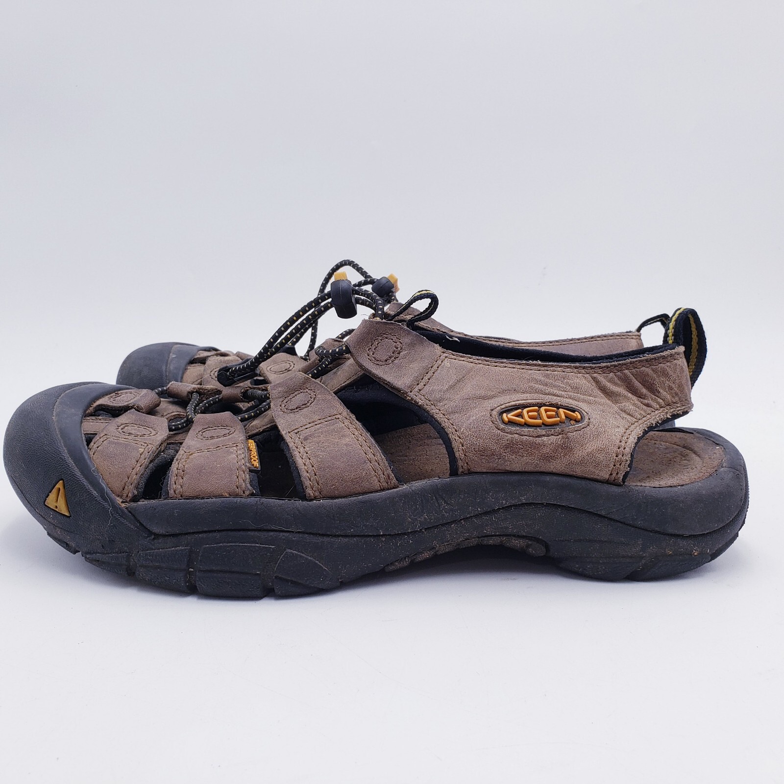KEEN Sandali Uomo Newport Punta Chiusa Pelle Marrone Impermeabili Uomo 9