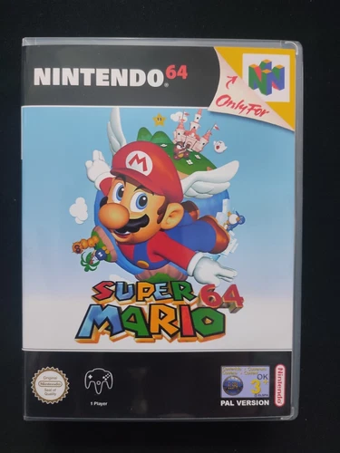 Nintendo 64 Super Mario 64 Custom Spielehülle [Ohne Spiel]