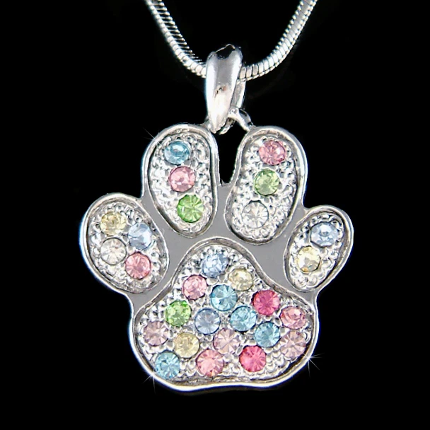 Swarovski paw print necklace deals
