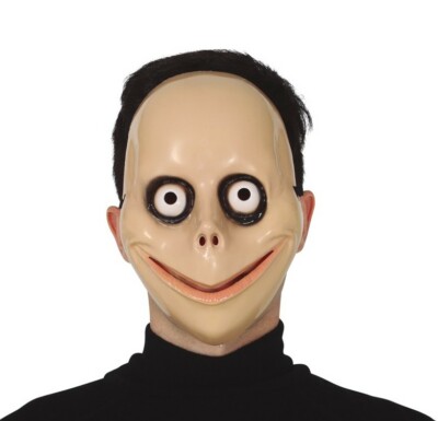 Death Game MOMO Mask Horror Spaventoso Maschera In Lattice Costume Di Halloween Puntelli Parrucca Fantasma Femminile Festival Party Playing Supplies