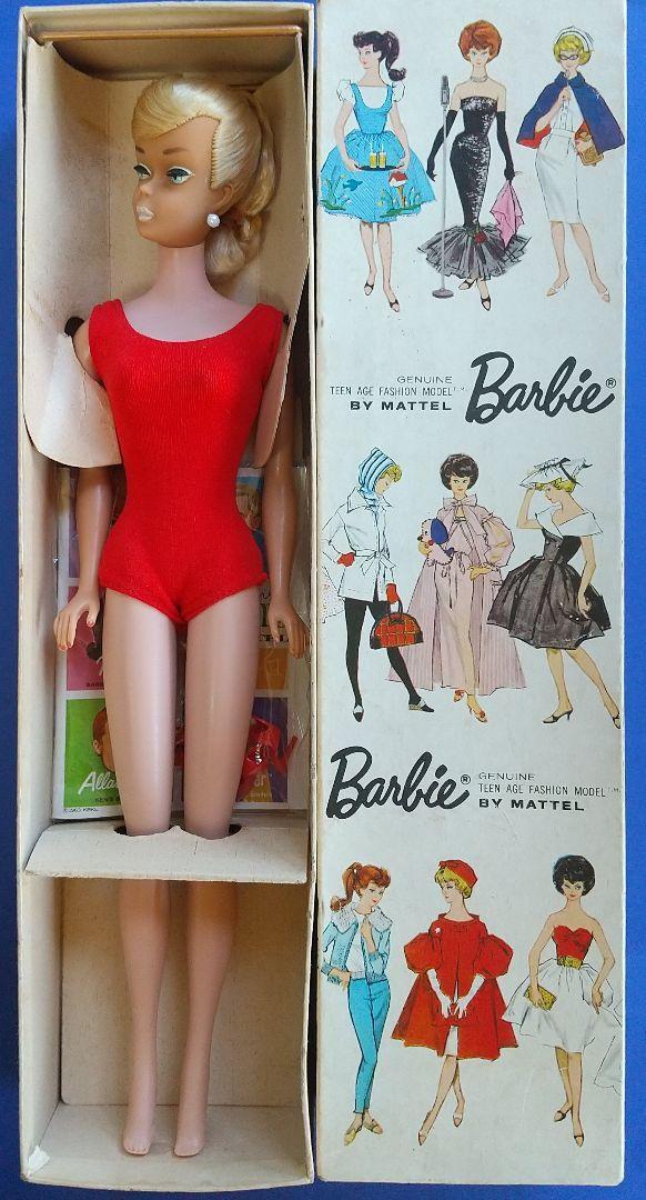 Vintage Barbie 1964 Light blonde, white lip Swirl Ponytail 1964 