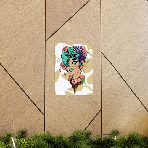 Lady in Bloom Premium Matte Vertical Posters - Picture 11 of 31