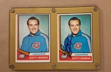 set of x2 Signed COACH SCOTTY BOWMAN RC 1974-75 O-PEE-CHEE 1974-75  NO 261