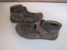 Aster Boys Brown FULL Leather Suede Boots EU size 34 US size 3-3.5 Hook and Loop