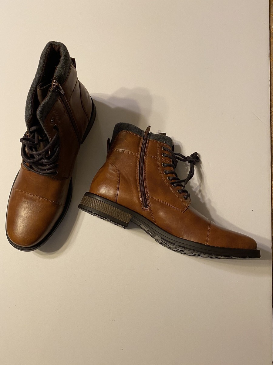 JF J.Ferrar Mens Davidson Lace Up Boots Color: Tan Size 13  display picture 2