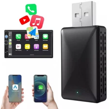 USB Car Wireless CarPlay Android Auto Adapter Dongle Plug & Play Mini Box