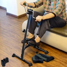 Pedal Exerciser - Bike Hand Arm Leg and Knee Exercise Peddler for Seniors, Elder