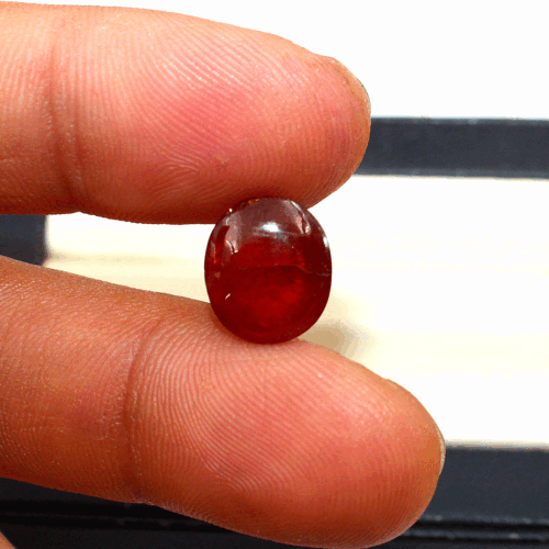 Certified 8.8 Cts Natural Spessartine Untreated Oval Cabochon Top Grade Gemstone - Picture 6 of 12