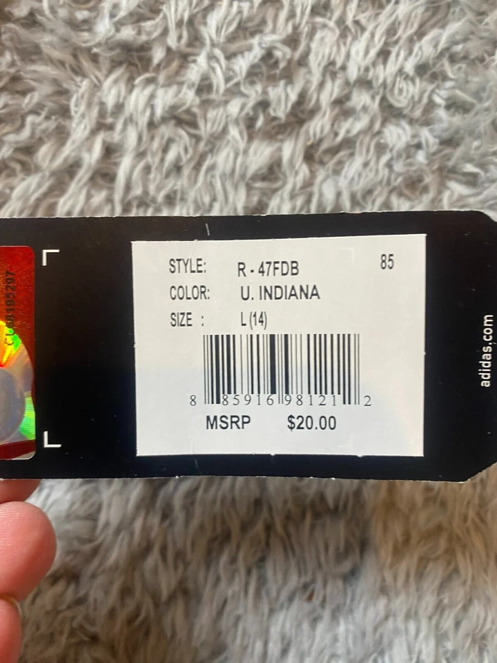 Indiana Hoosiers Camisa Juvenil Grande Adidas Ropa Deportiva NCAA Voleibol Niñas Nueva con Etiquetas Foto 4 de 4