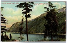 Pend O'Reille Lake, ID Spokane Fishing Resort Vintage Postcard C55